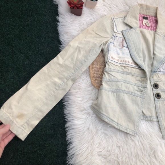 We the Free Distressed Patchwork Jacket - Picture 3 of 16